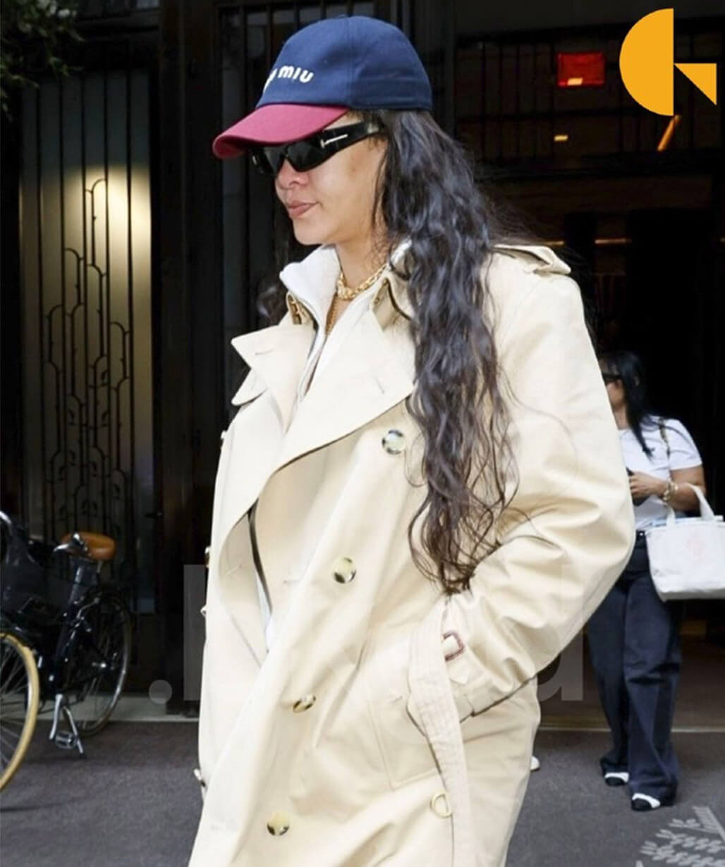 Rihanna NYC 2026 Beige Trench Coat