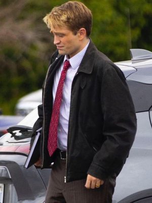 Robert Pattinson Primetime 2026 Black Cotton Jacket