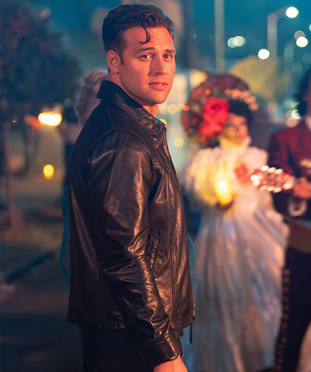 Ryan Guzman 9-1-1 S09 Eddie Diaz Black Leather Jacket