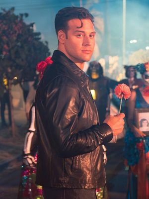 Ryan Guzman 9-1-1 S09 Eddie Diaz Black Leather Jacket
