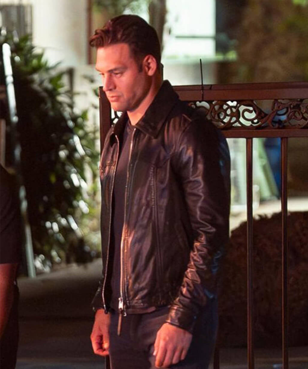 Ryan Guzman 9-1-1 S09 Eddie Diaz Black Leather Jacket