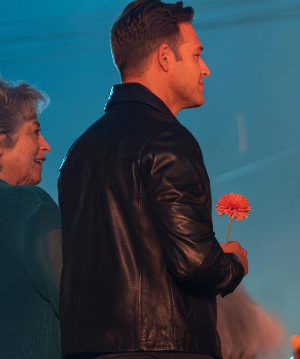 Ryan Guzman 9-1-1 S09 Eddie Diaz Black Leather Jacket