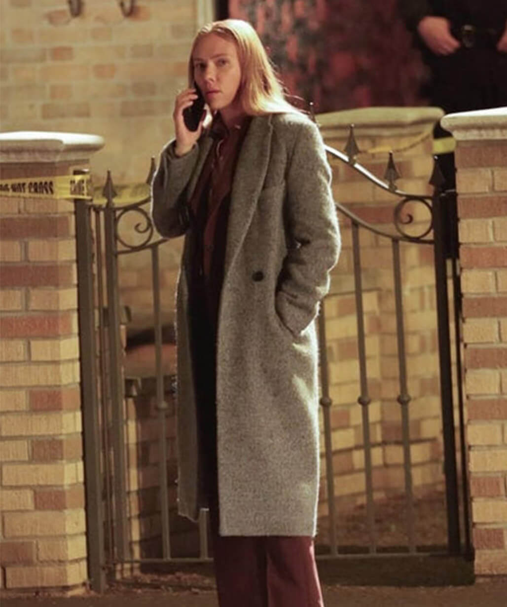 Scarlett Johansson The Exorcist: Martyrs 2027 Grey Wool Coat