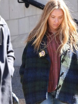 Scarlett Johansson The Exorcist: Martyrs 2027 Plaid Wool jacket