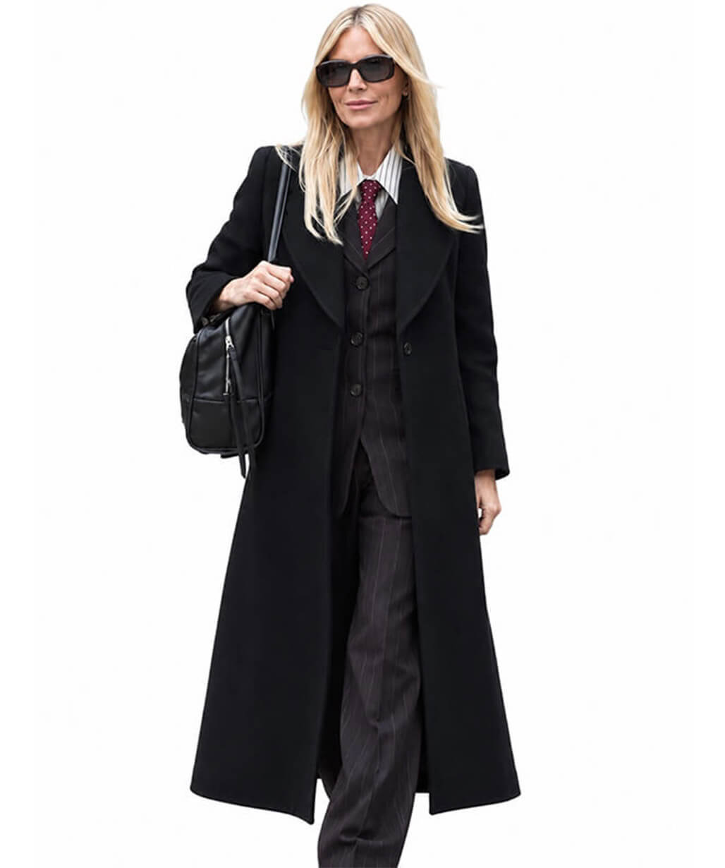 Sienna Miller War 2026 Carla Duval Wool Coat
