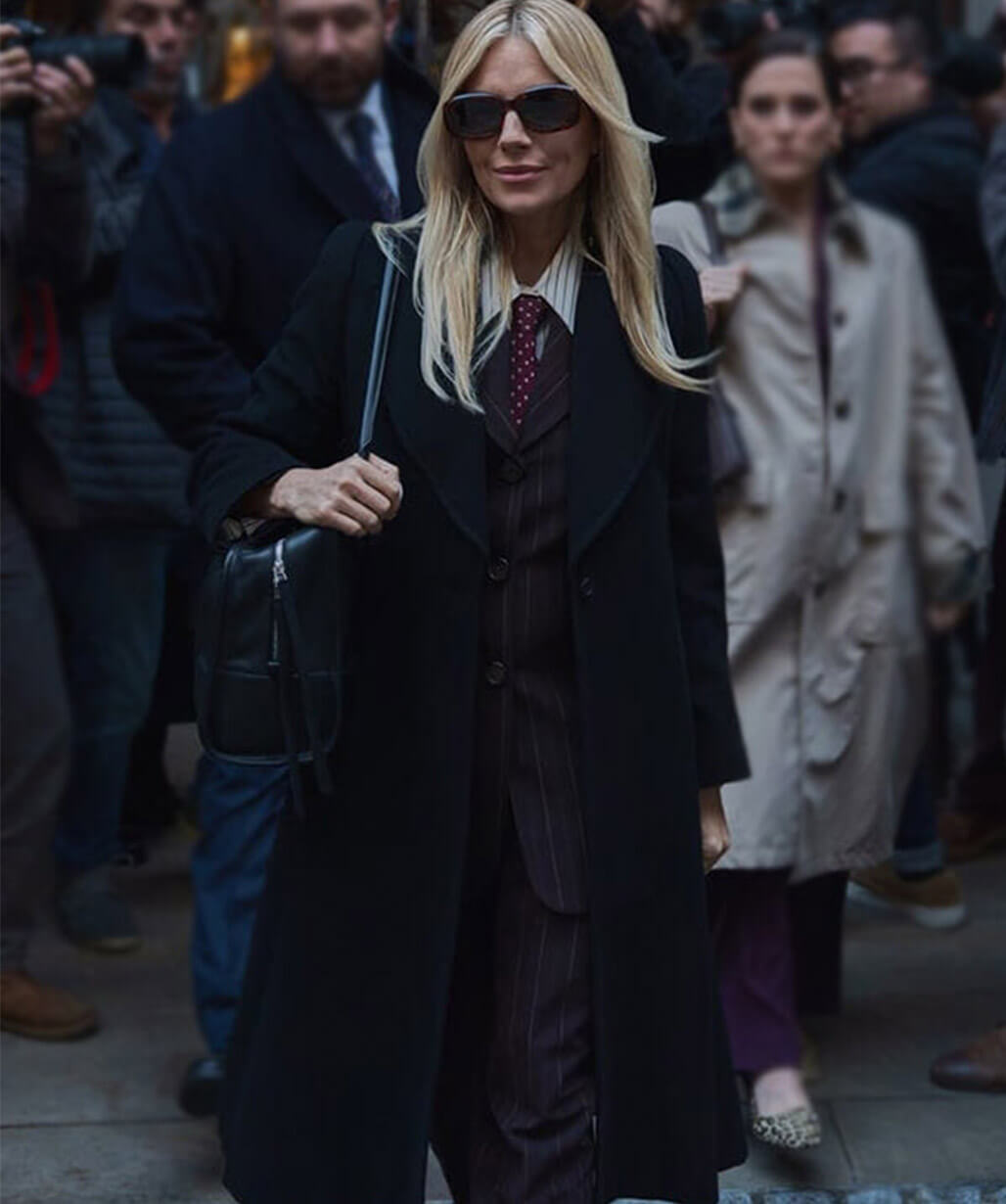 Sienna Miller War 2026 Carla Duval Wool Coat