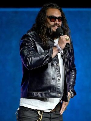 Supergirl 2026 Jason Momoa Premiere Black Leather Jacket