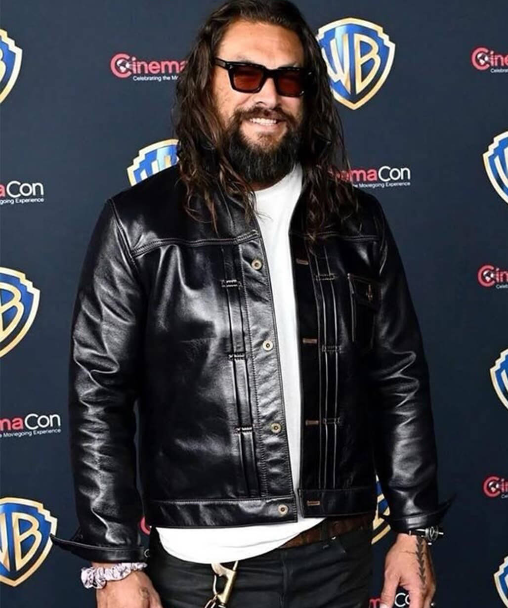 Supergirl 2026 Jason Momoa Premiere Black Leather Jacket