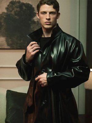 Taylor Bloom Line of Fire 2026 Black Leather Coat