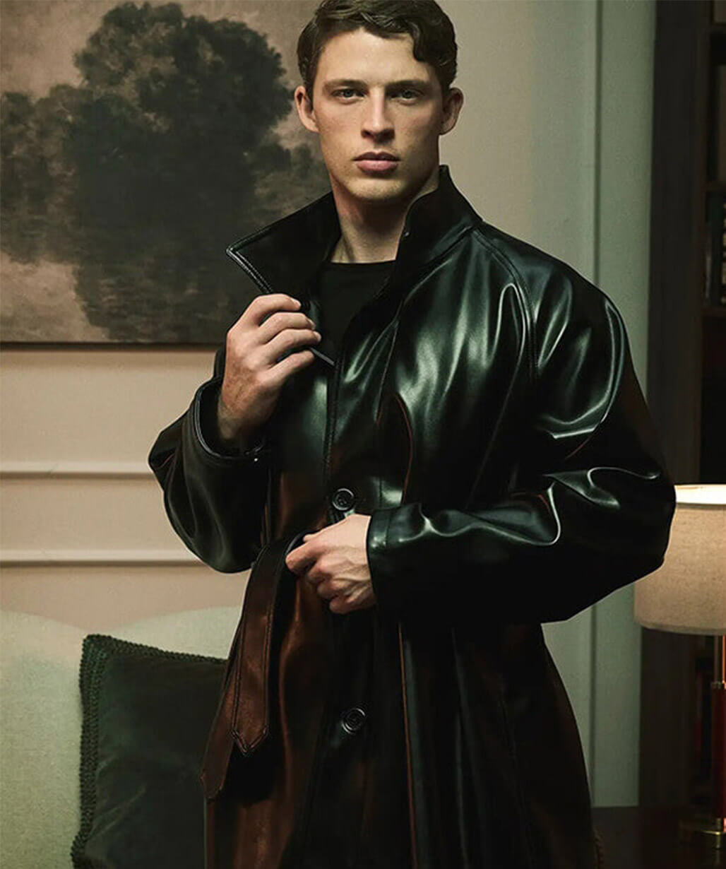 Taylor Bloom Line of Fire 2026 Black Leather Coat