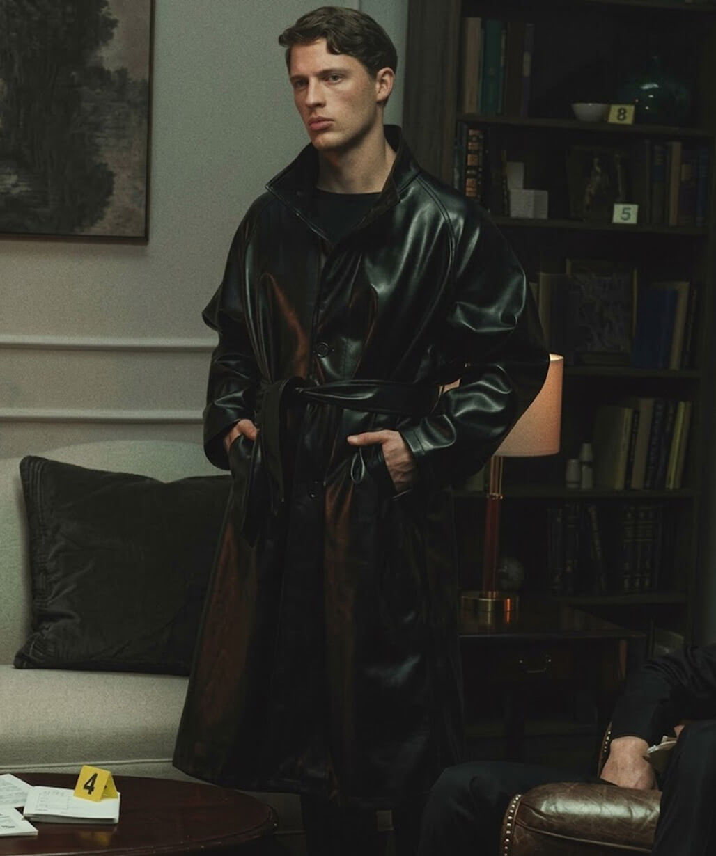 Taylor Bloom Line of Fire 2026 Black Leather Coat