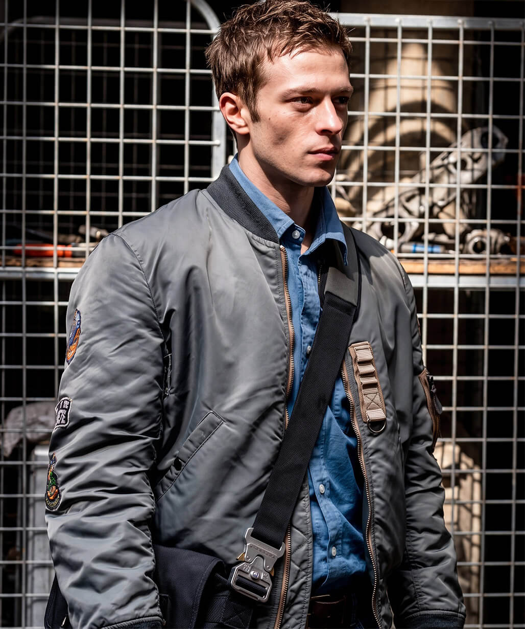 Tommy Maximoff VisionQuest 2026 Grey Bomber Jacket