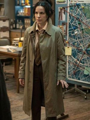 VisionQuest 2026 Emily Hampshire Beige Cotton Coat
