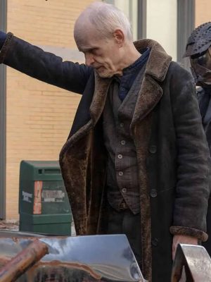 Zeljko Ivanek The Walking Dead Dead City Shearling Suede Coat